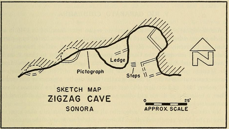 Plan of Zigzag Cave, from 