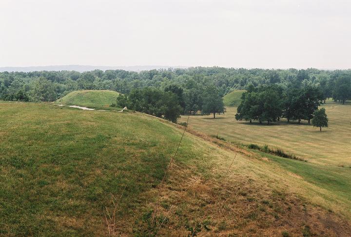 The twin mounds of Fox and Roundtop can be seen over the south west 