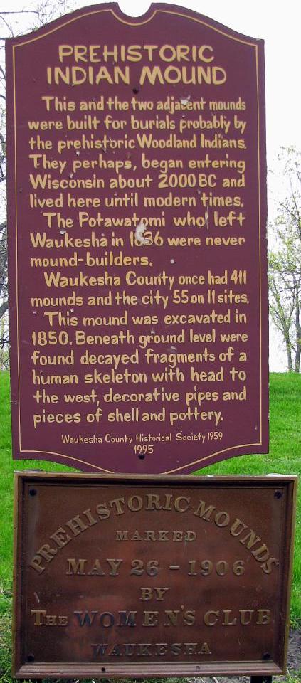 Historical marker on site.