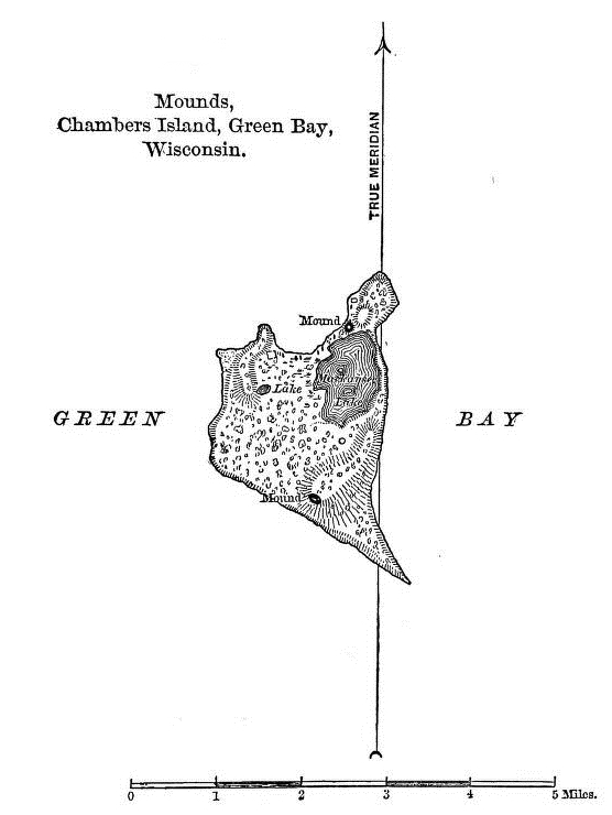 Location of the two mounds, from 