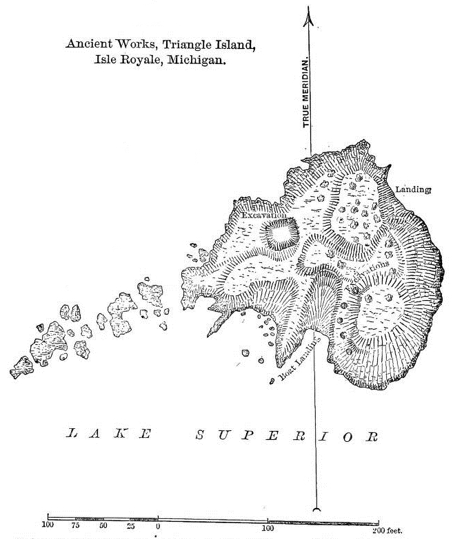 Click for full size image of Triangle Island Mound, Isle Royale (PID:103749) Triangle Island Mound, Isle Royale