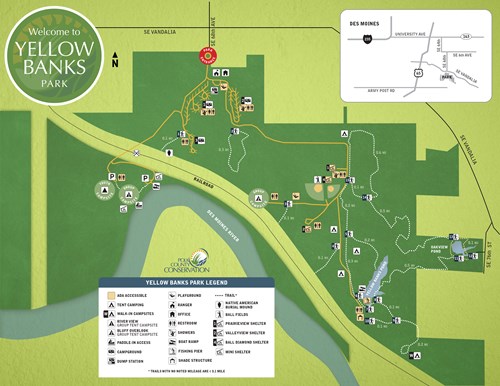 Park map.  Photo credit:  Polk County Parks (.gov).