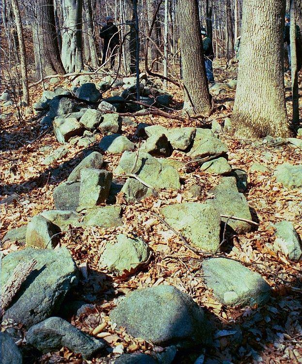 Here is the serpentine wall at Hackettstown, New Jersey. Sorry for the quality of the picture. This was taken some years ago with my old camera. Note the curving form of the wall.