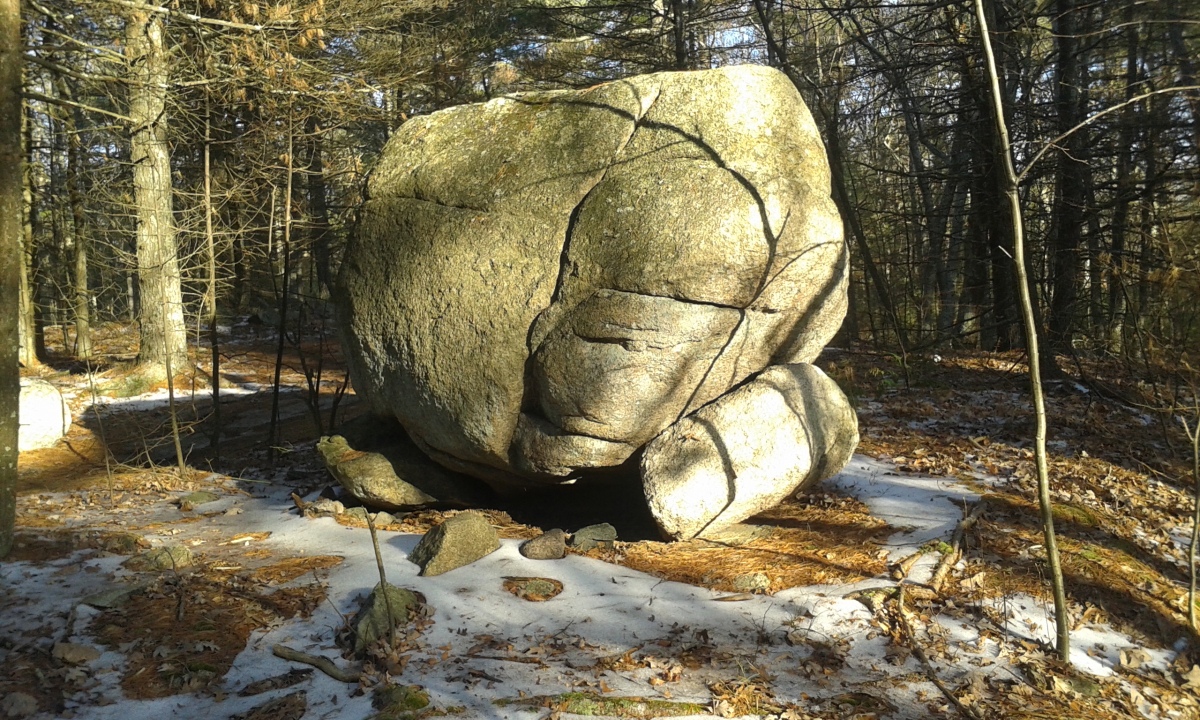 Click for the gallery page to add comments and vote (PID:252862) Foxborough Perched Boulder (2)