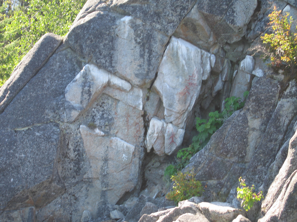 Click for full size image of Priest Lake Pictographs (PID:190442) Priest Lake Pictographs