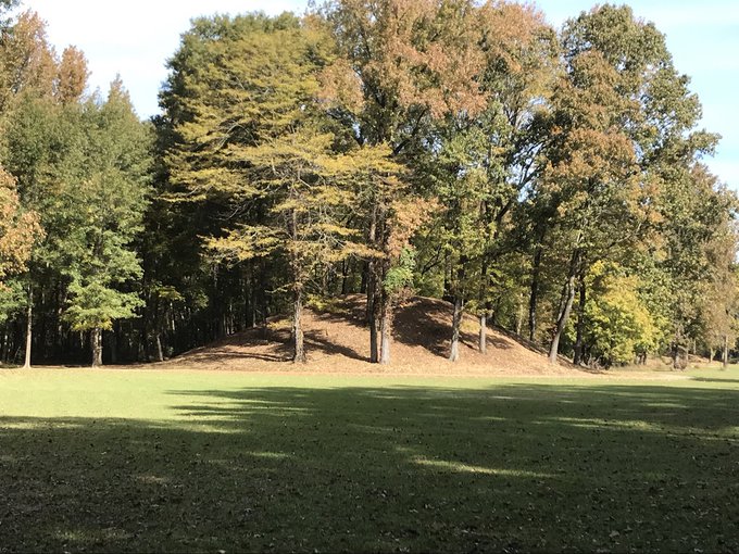 Burial Mound at Batesville, Mississippi. It is one of the sites on the state's mound trail. Photo credit Gregory L. Little, Ed.D.