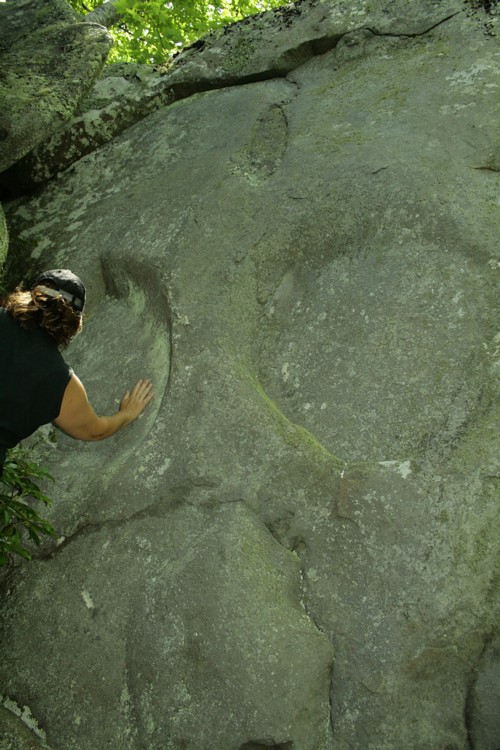 Sculptured Stone near Robbinsville