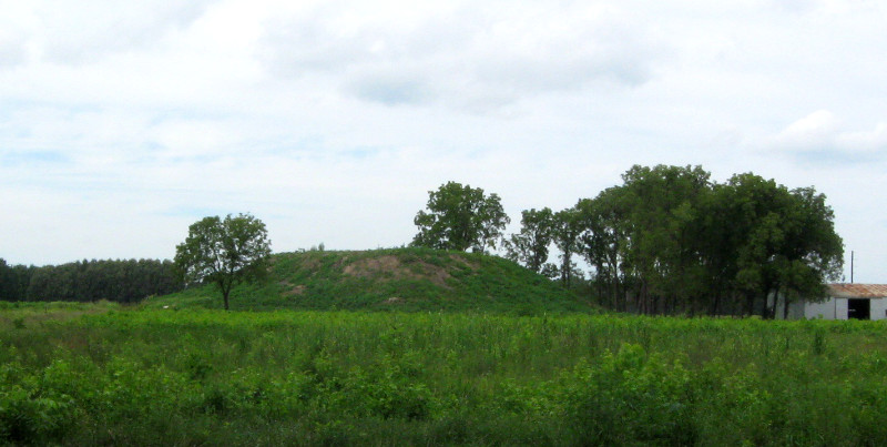 Ozier Mound from the south.