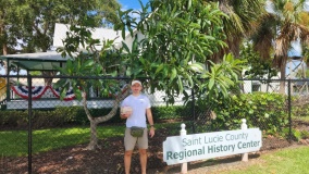 Outside of the St. Lucie County Regional History Center.