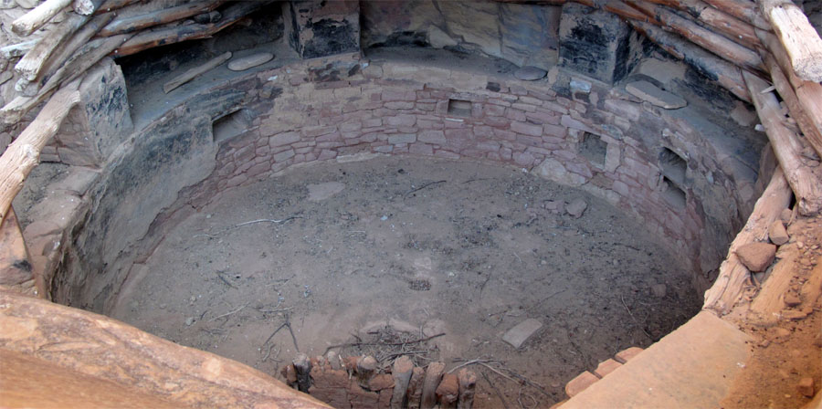 One of seven kivas in the Spruce Tower House dwelling.
