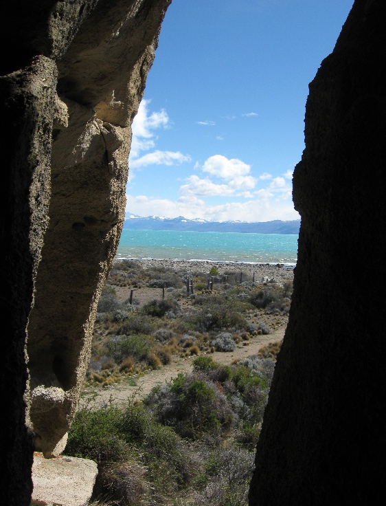 View from a second cave further along the ridge