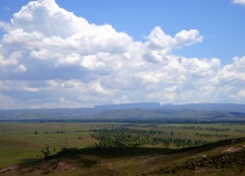 Mountain of the man lying-down