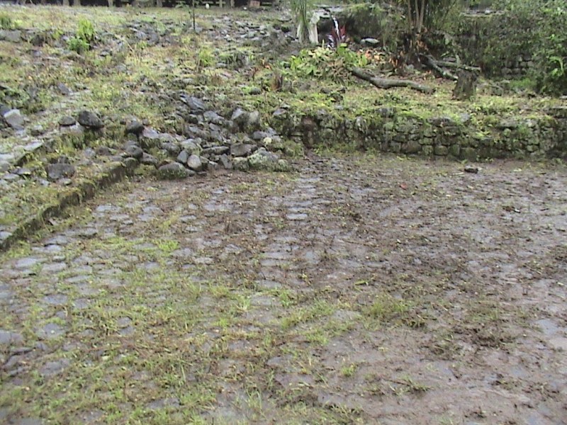 Small square adjacent to a possible Inca bath (left).

Source: Historian Tamara Estupiñan, member of the Commission on History, National Section of Ecuador, PAIGH.

Site in Ecuador

