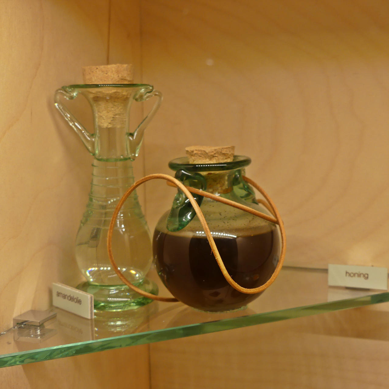 Roman glassware - Oil, honey containers.