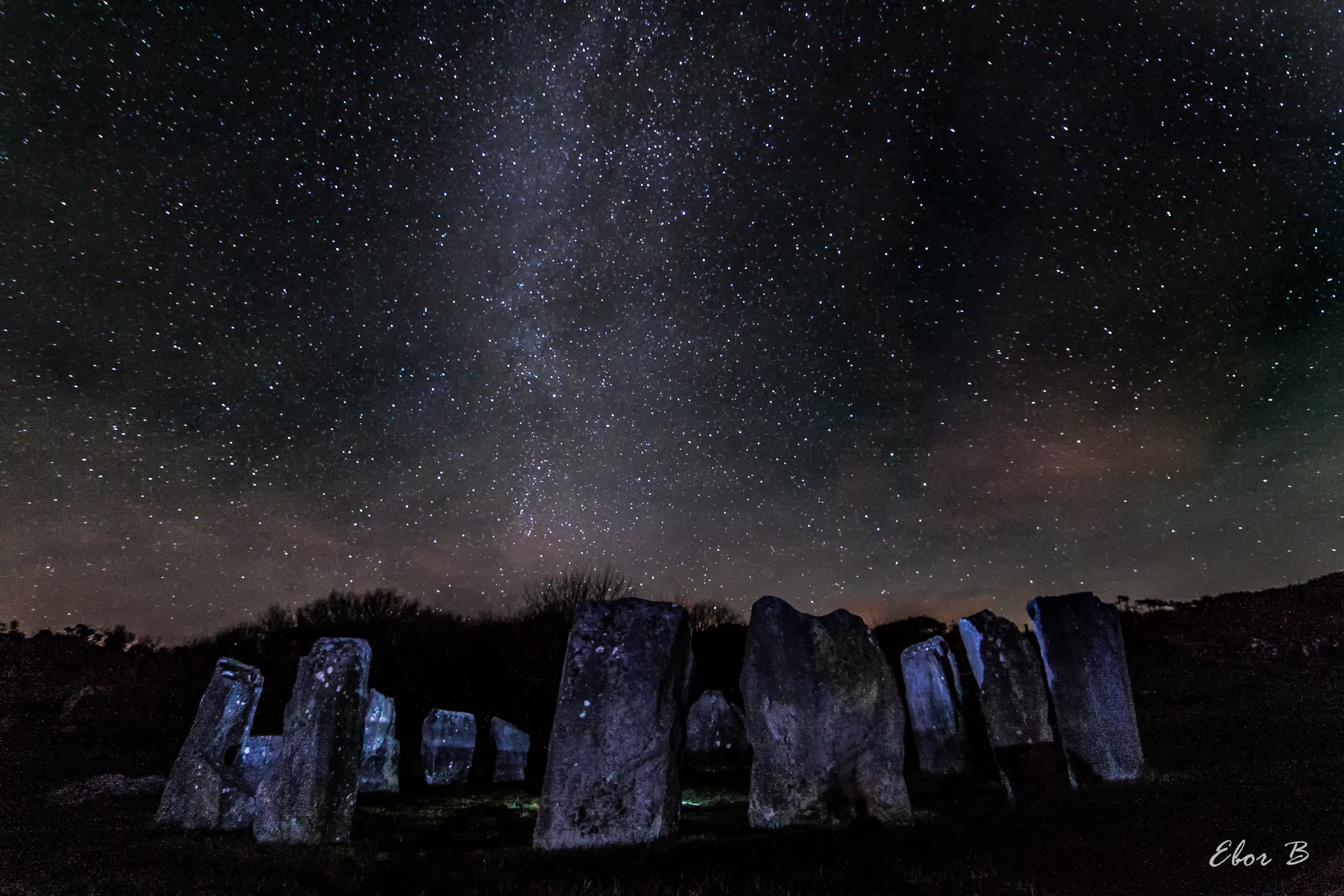 Drombeg by night