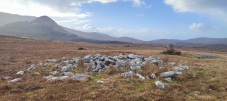 Ardgroom Outward stone pair, cairns and pre-bog wall 