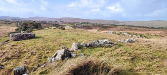 Ardgroom Outward stone pair, cairns and pre-bog wall 