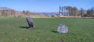 Knockaneroe standing stone pair