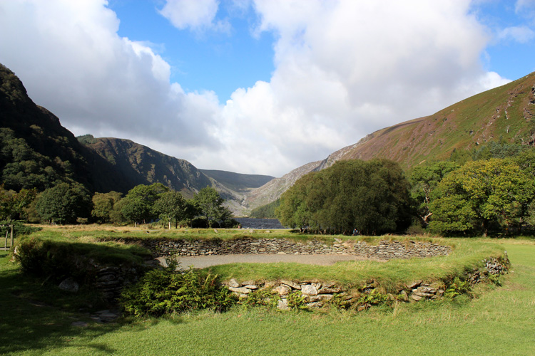 Click for the gallery page to add comments and vote (PID:94177) Glendalough settlement and pilgrim cross