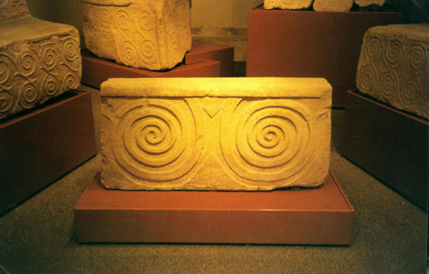 Beautiful Neolithic carvings in the museum which I visited in March 2000