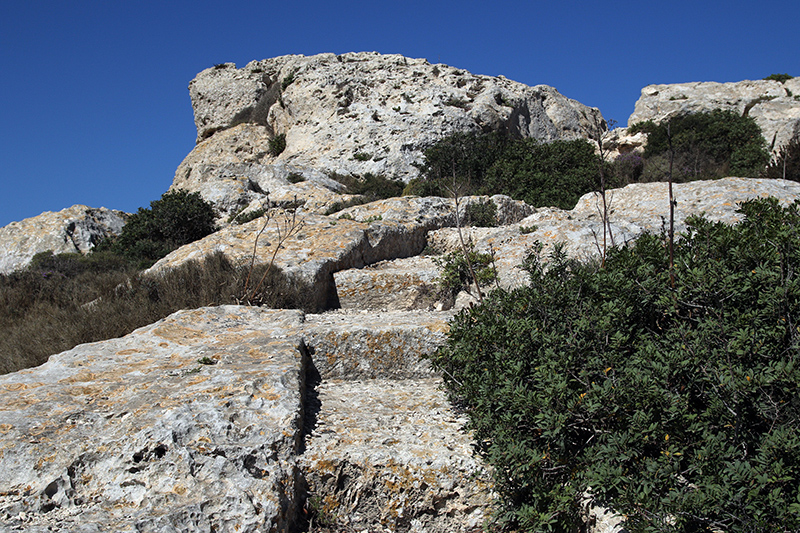 Rock cut steps

