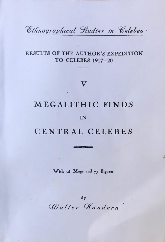 Megalithic Finds in Central Celebes Book