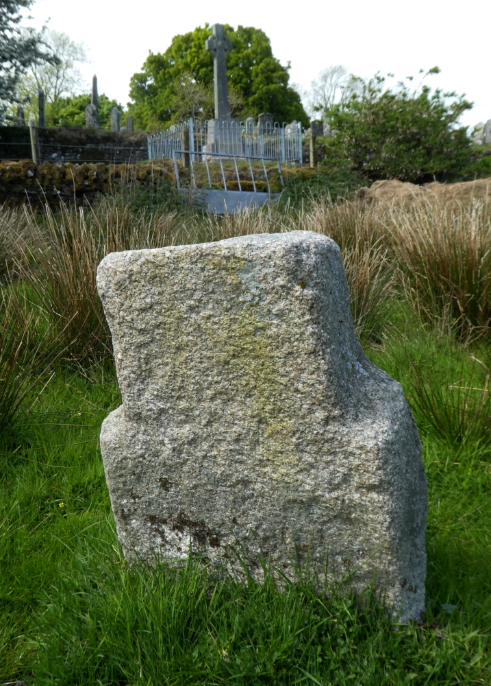 Clachan stone, showing the cross-shaped characteristics referred to in the main description on the site page.

Photo, May 2019