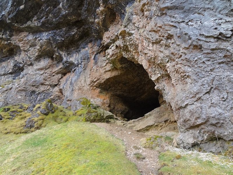 Entrance to one of caves