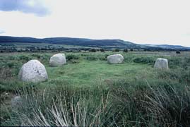 Only four stones here look like a four-poster but Burl believes there were originally five. NR 91012 32450