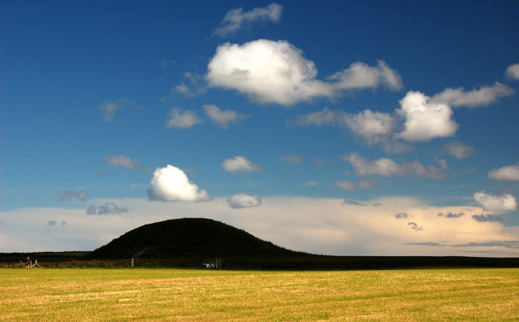 Under cloud cover.