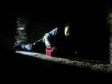 This was the best feeling tomb on Orkney for me; darkness. No modern skylights. The solitude, and darkness are quite creepy, but it is superb. A very low crawl indeed, and investigating the four smaller chambers is a must. Best shots were without a flash, and I rather liked this self portrait just near the entrance. Summed up the feeling of this tomb, which some have called "The Tomb of the Beagles" due to the quanity of dog bones found here.