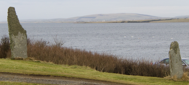 Stones from the west i.e. opposite of view from road