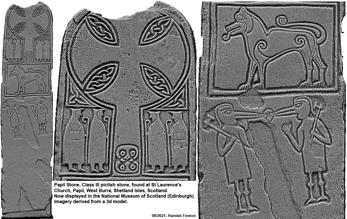 Papil Pictish Stone Cross Slab