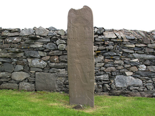 Papil Pictish Stone Cross Slab