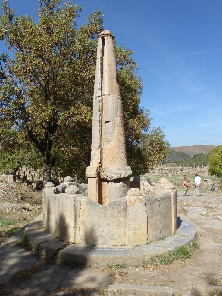 Roman Fountain in Djemila in  Algeria

