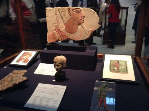 Some artifacts repatriated from the UK, part of the Repatriated objects exhibition held in 2015

Photo credit: Riham Mahmoud