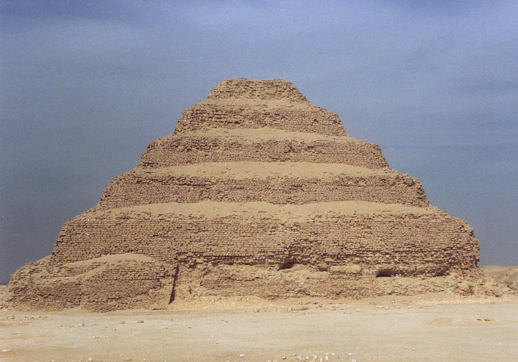 The stepped pyramid at Saqqara.
Photo taken 1981.