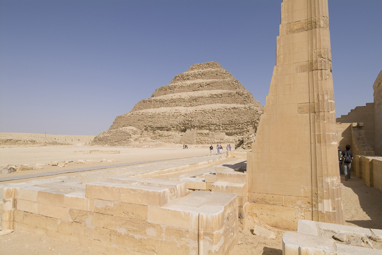 Sakkara, the first of the great pyramids.