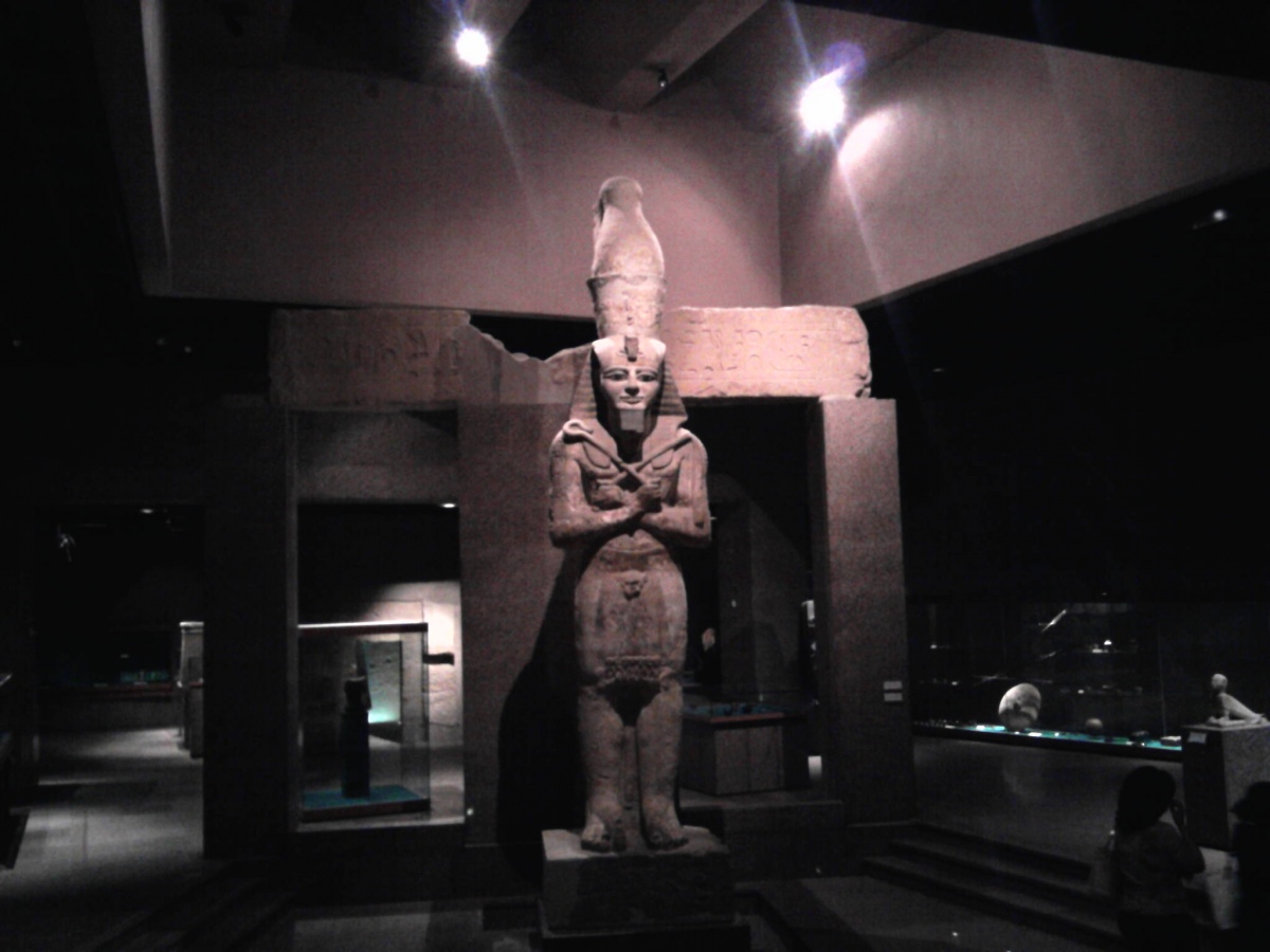Pharaoh in Aswan Museum, 2009