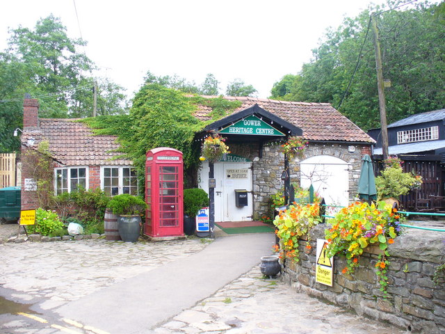 Gower Heritage Centre. Entrance to the open air museum on the south Gower main road. It is based on the site of a 12th century corn mill.

Copyright Colin Smith and licensed for reuse under the Creative Commons Licence.
