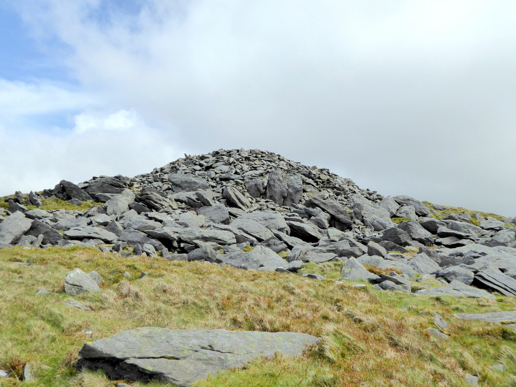 Approaching from the west after a steep climb