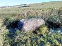 Bryn Braich y Saint Carved Stone