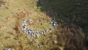 Hut Circle at Twll Pant Hiriol