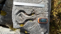 Llyn Du Carved stone - PID:163092