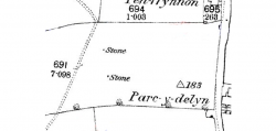 Cilgerran stone old map extract - PID:242007