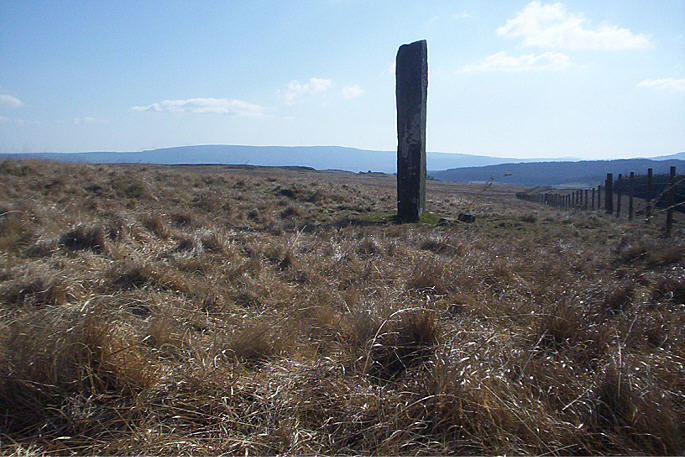 Seen on the approach from the North.The Sarn Helen Roman Road is on the right.
