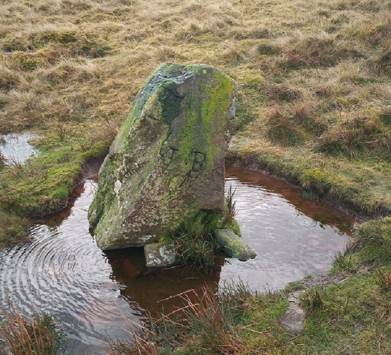 Twyn Y Post Milestone and boundary stone