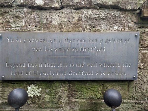 Prince Llywelyn (the great) memorial stone