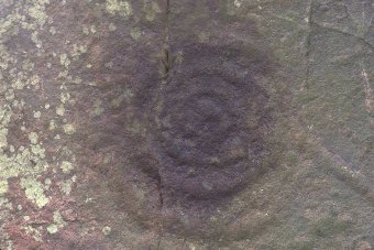 The spiral mark on Long Meg